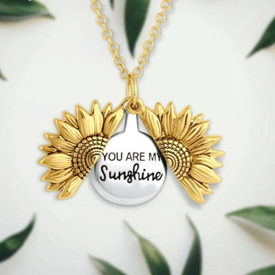 Sunflower Locket Necklace - Bestpickjewelry