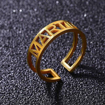 Personalized Adjustable Name Ring Ring Bestpickjewelry 