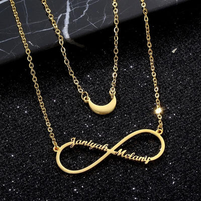 Infinity Moon Necklace - Bestpickjewelry